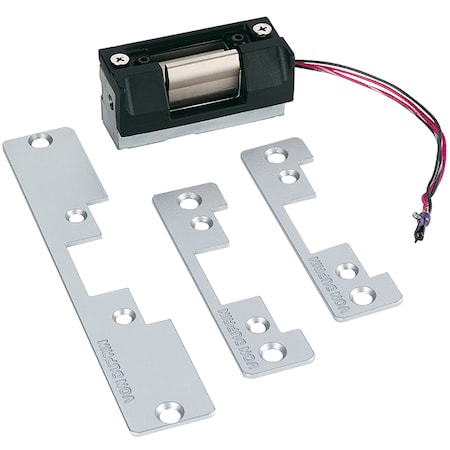 Von Duprin Von Duprin 5100 Series Electric Strikes, 12/24 VDC Voltage, Flat Black 5100-3FP US19